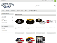 Tablet Screenshot of motorcitybadge.net